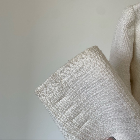 Theory Cotton Textured Brince Newdale Bonded Warm Ivory Blazer H0104108 EUC Sz 2 - Picture 12 of 12